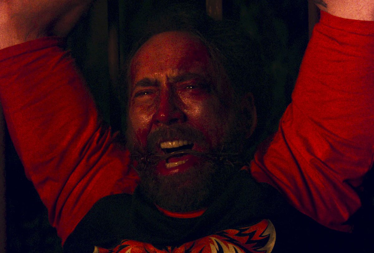 Wild New 'Mandy' Image Covers Nicolas Cage In Blood - Bloody ...