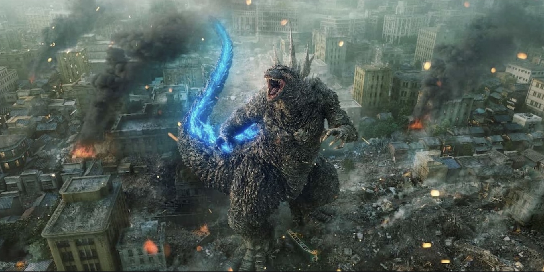 Godzilla Minus One City Attack