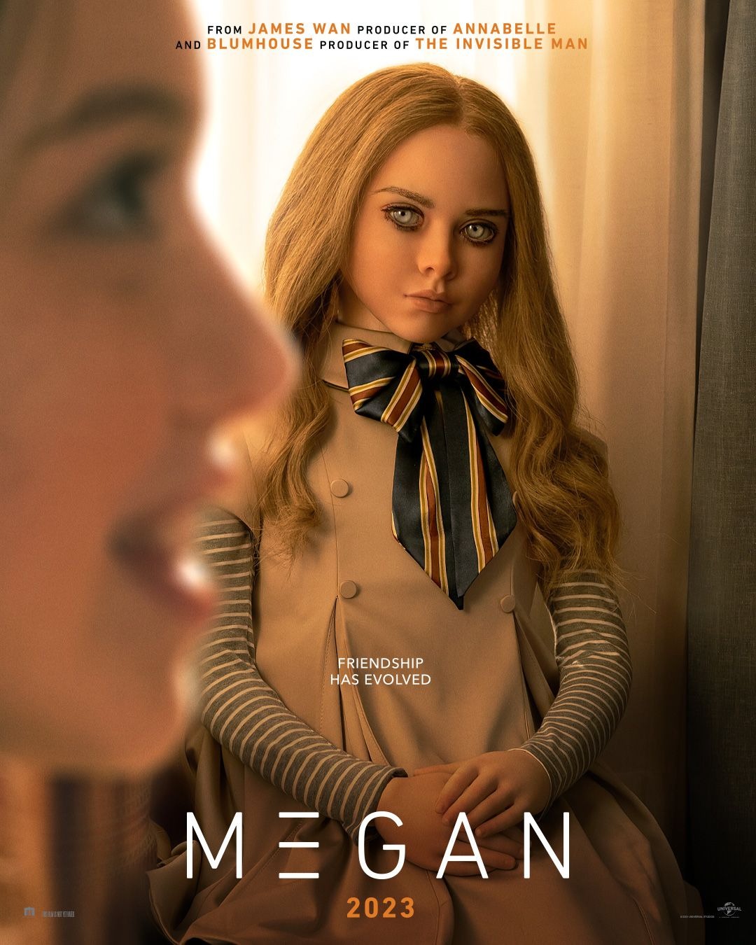 'M3GAN' - Le film d'horreur produit par James Wan obtient une affiche troublante Megan