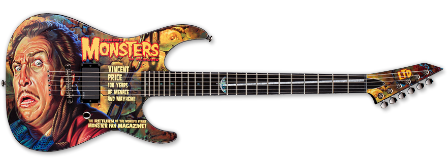 ESP Creates An Amazing 'Famous Monsters Vincent Price' Custom Guitar -  Bloody Disgusting