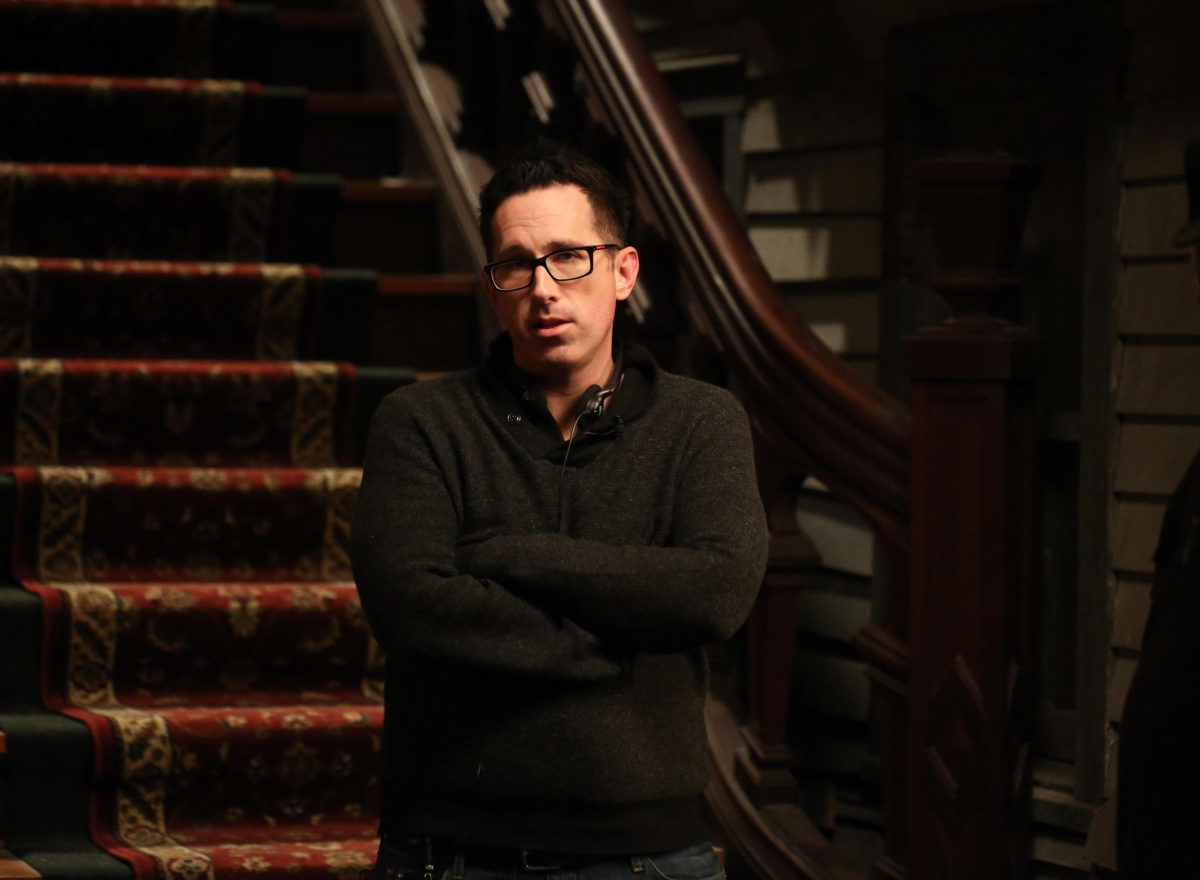 DARREN LYNN BOUSMAN on the set of ABATTOIR