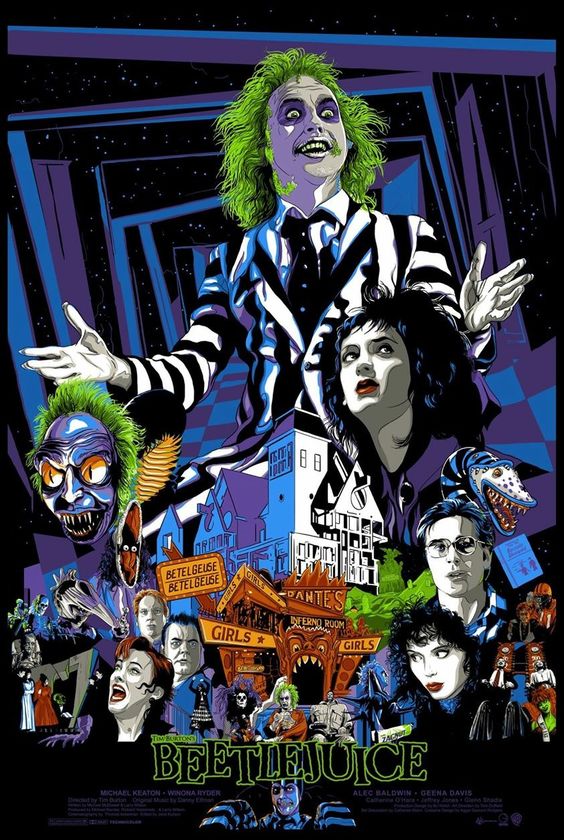 Beetlejuice Beetlejuice Beetlejuice Stunning Fan Art From The Tim