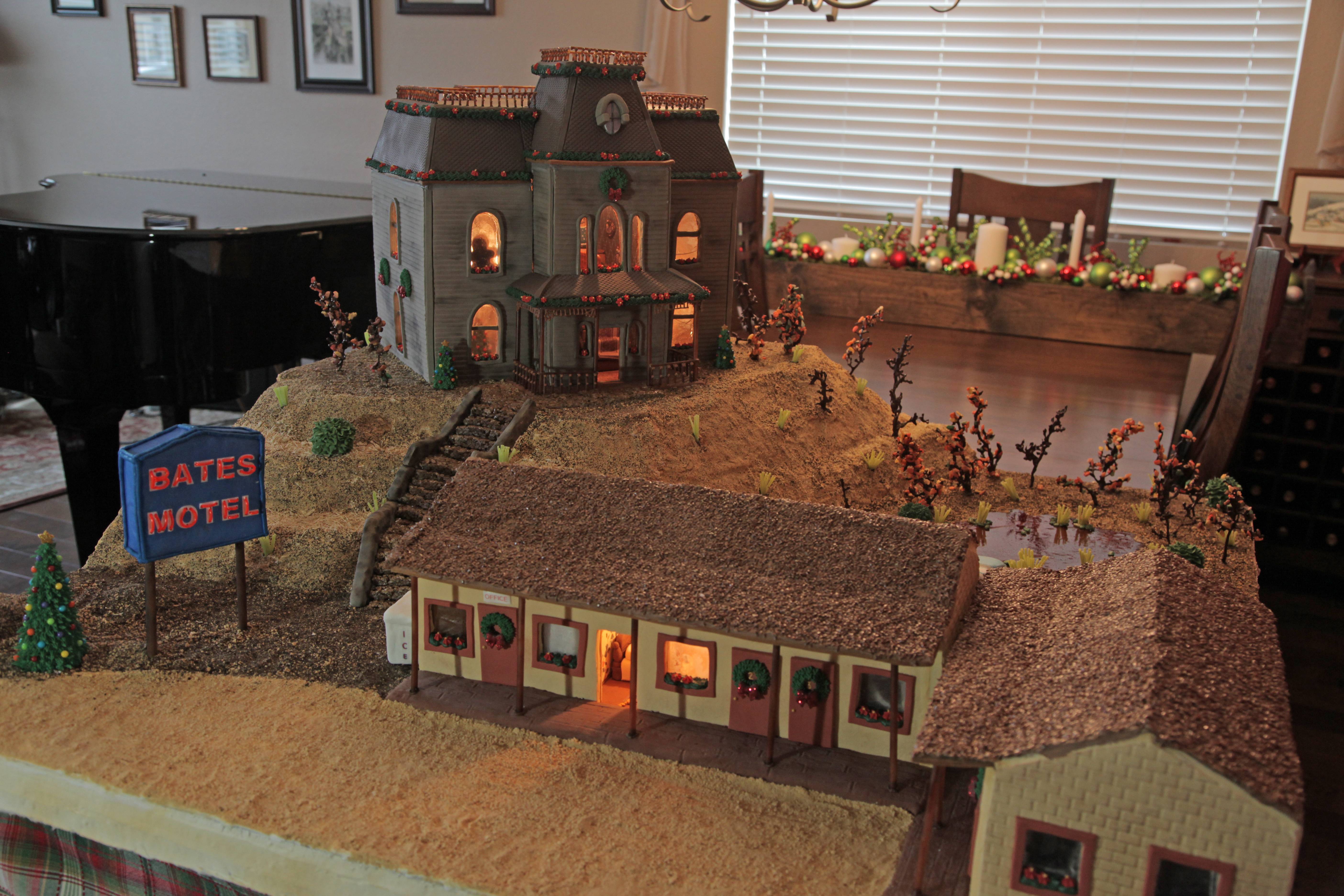 This Gingerbread Bates Motel Is Insanely Detailed Bloody Disgusting