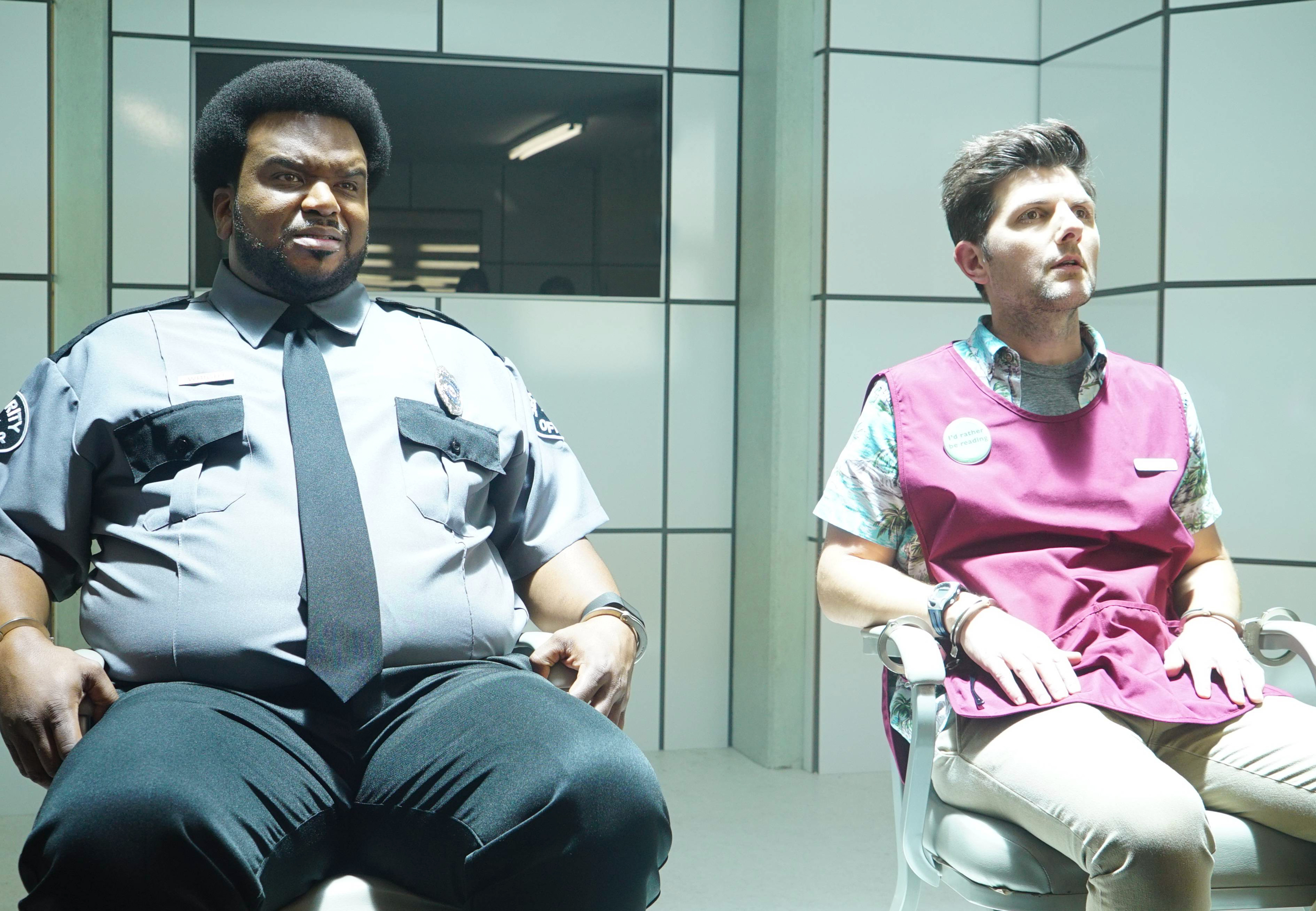 GHOSTED: L-R: Craig Robinson and Adam Scott in GHOSTED premiering this fall on FOX. ©2017 Fox Broadcasting Co. Cr: Kevin Estrada/Fox