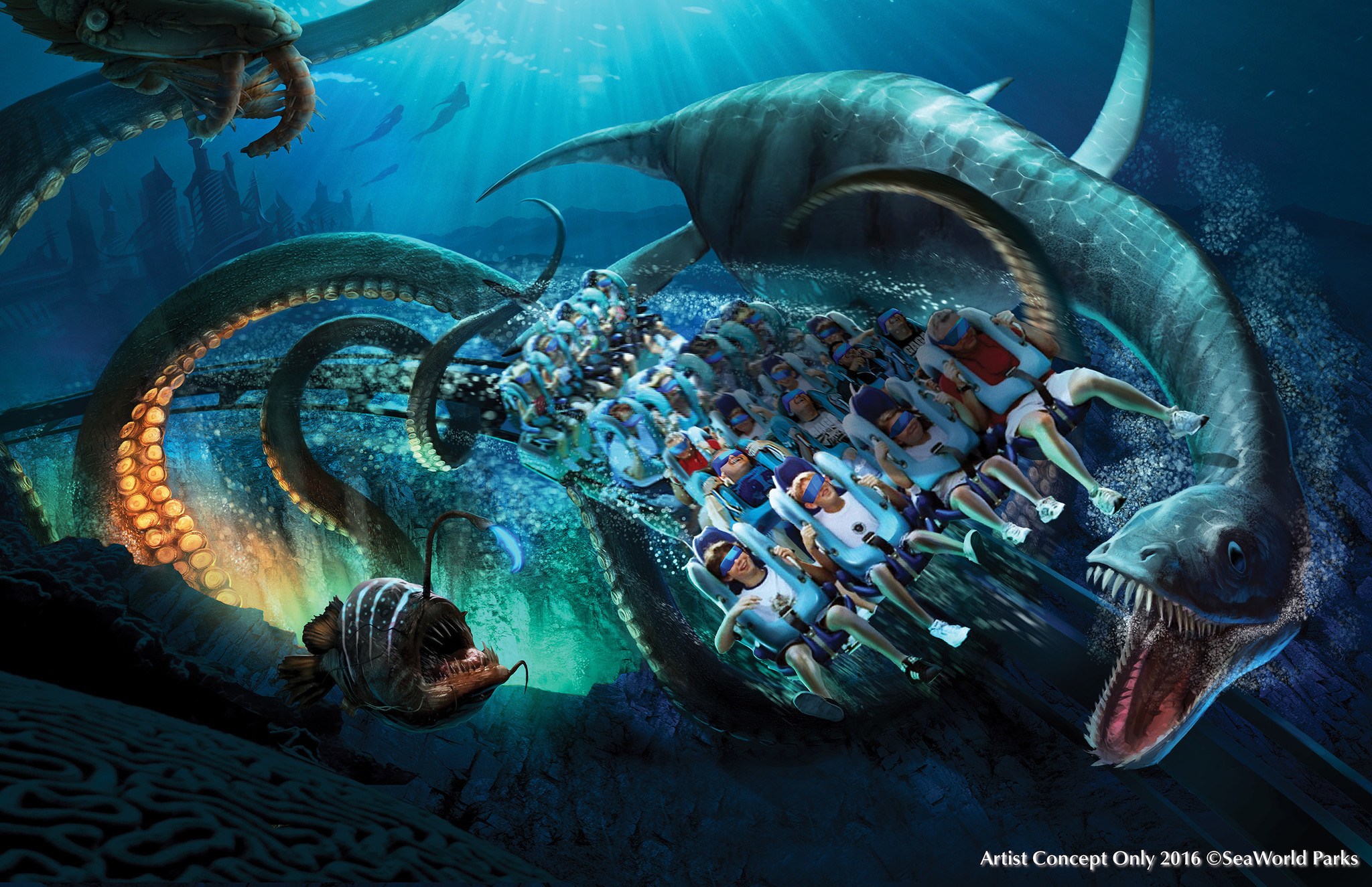 SeaWorld Orlando unveils virtual reality roller coaster