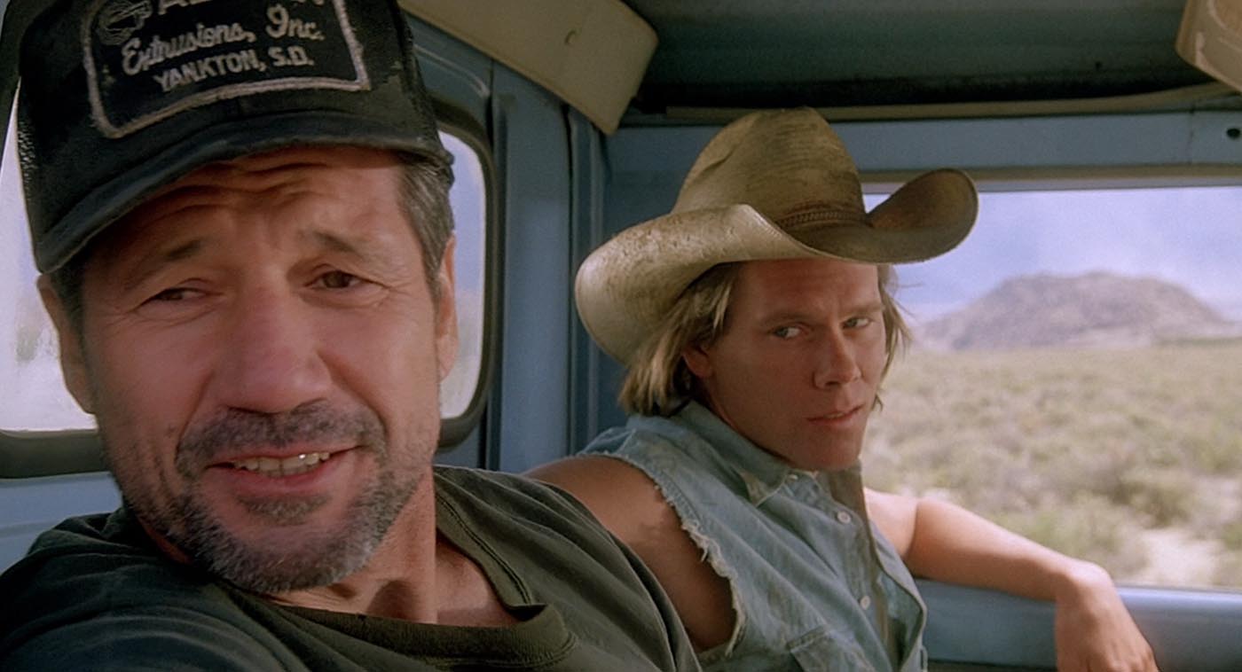 Kevin Bacon in TREMORS via Universal