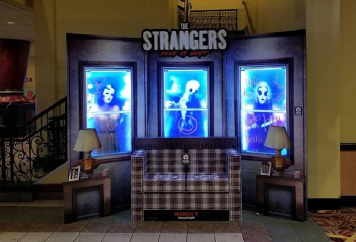 Keep Your Eyes Peeled for These Amazing 'The Strangers' Theater Standees -  Bloody Disgusting