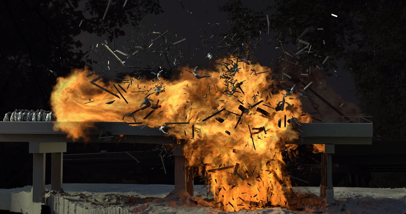 Video] VFX Breakdown Shows the Insane Amount of Work That Went Into Epic "Walking  Dead" Bridge Explosion - Bloody Disgusting