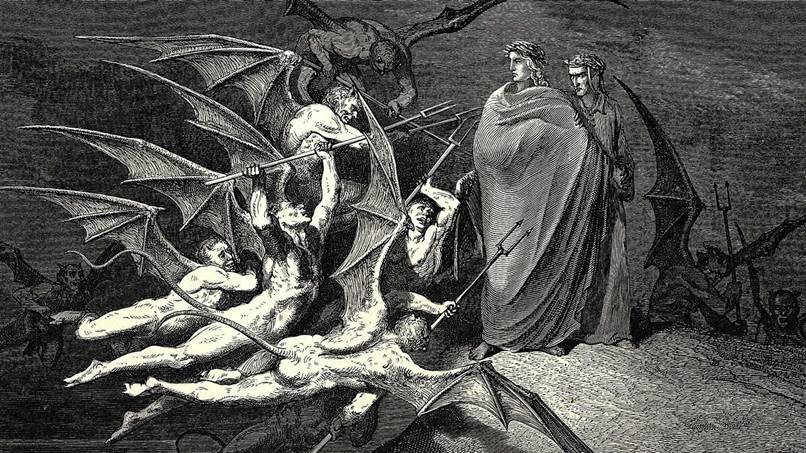 Mediating Immersion in Moving Images of Dante's Inferno: From