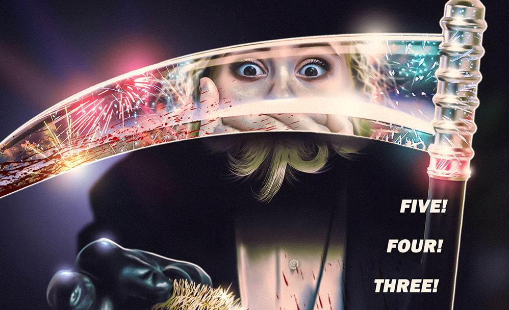 NEW YEARS EVE Movie Poster Horror Slasher VHS Rare
