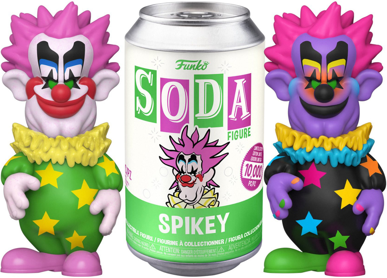 Killer Klowns from Outer Space' Joins Funko's Vinyl Soda Line With "Spikey"  Toy and Colorful Chase Variant - Bloody Disgusting