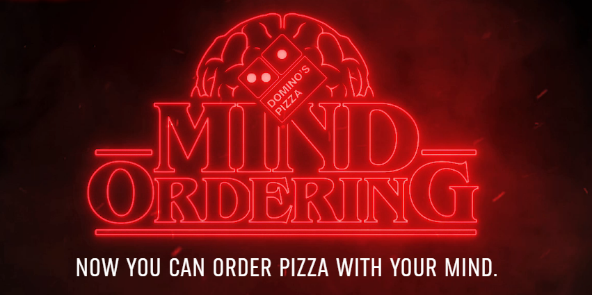 Medium Domino’s Pizza Stranger Things Netflix Limited Edition 80s Retro Box