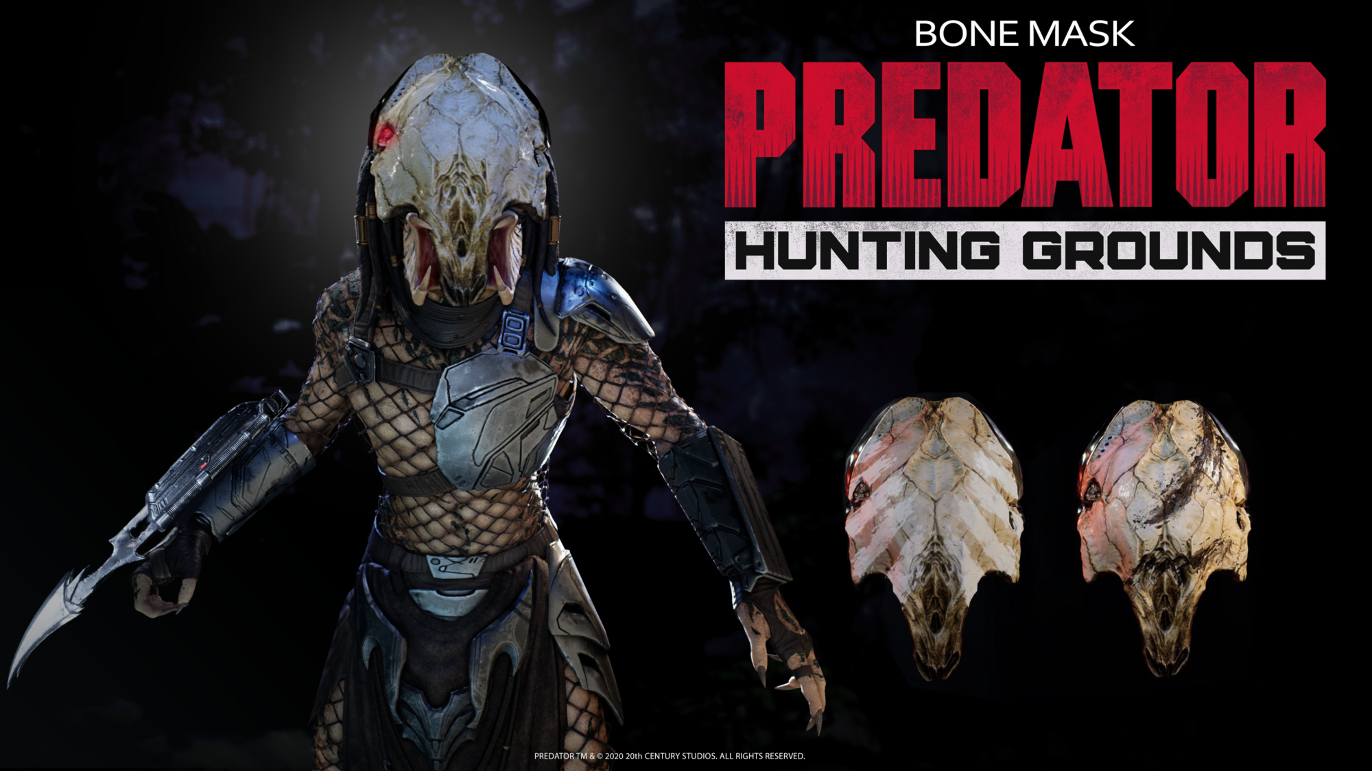 The Bone Mask from 'Prey' Being to 'Predator: Hunting Grounds' This Month! - Bloody
