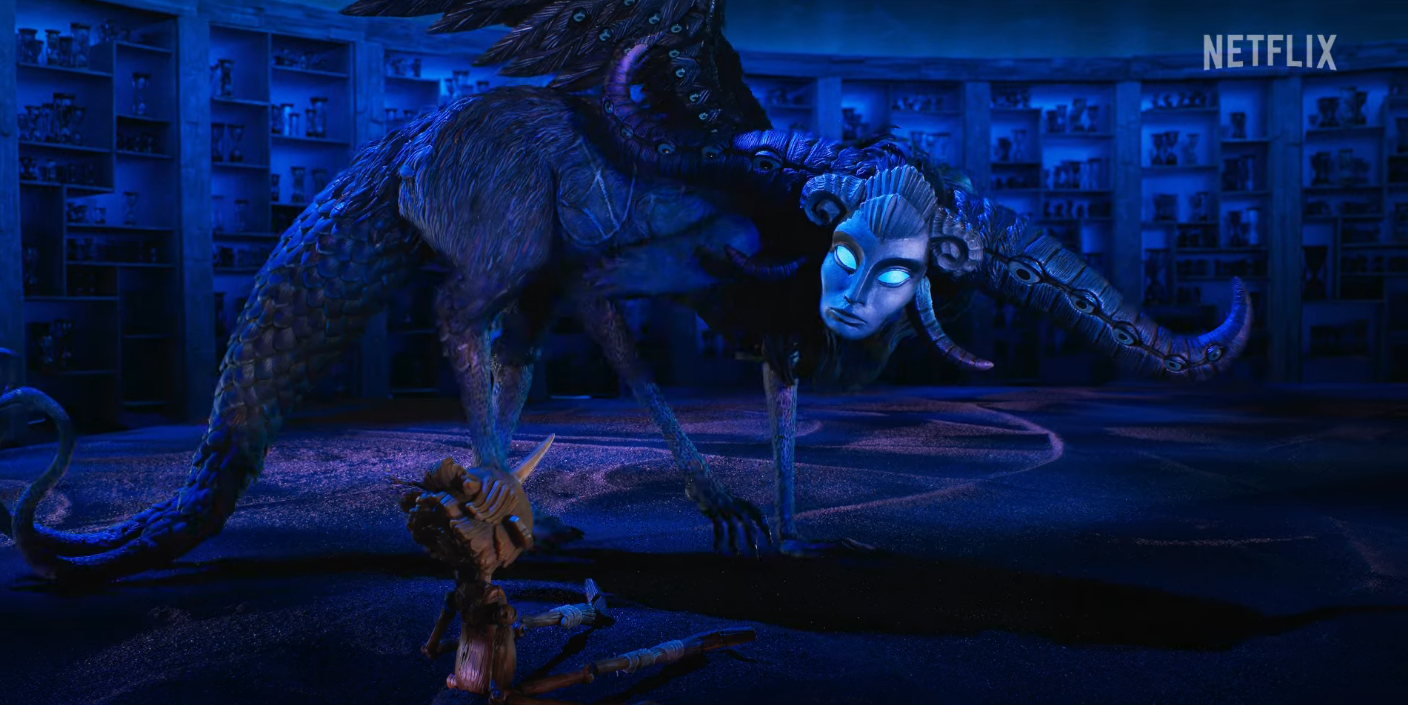 Guillermo del Toro's Pinocchio trailer shows Tilda Swinton blue fairy