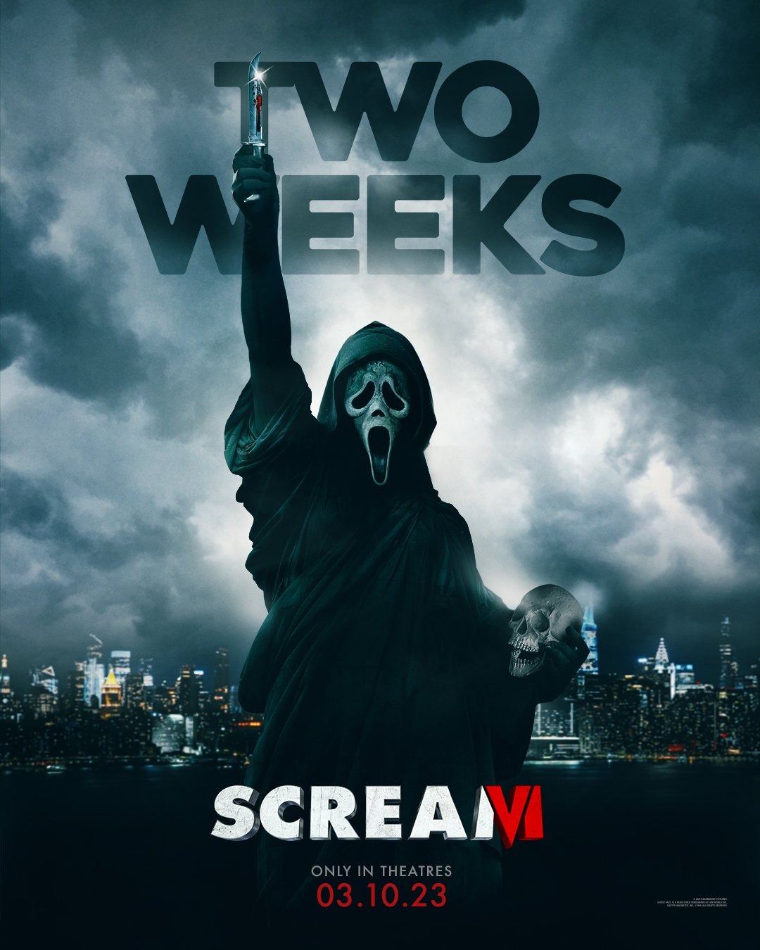 The Statue Of Liberty Is Ghostface On Official Scream Vi Poster From