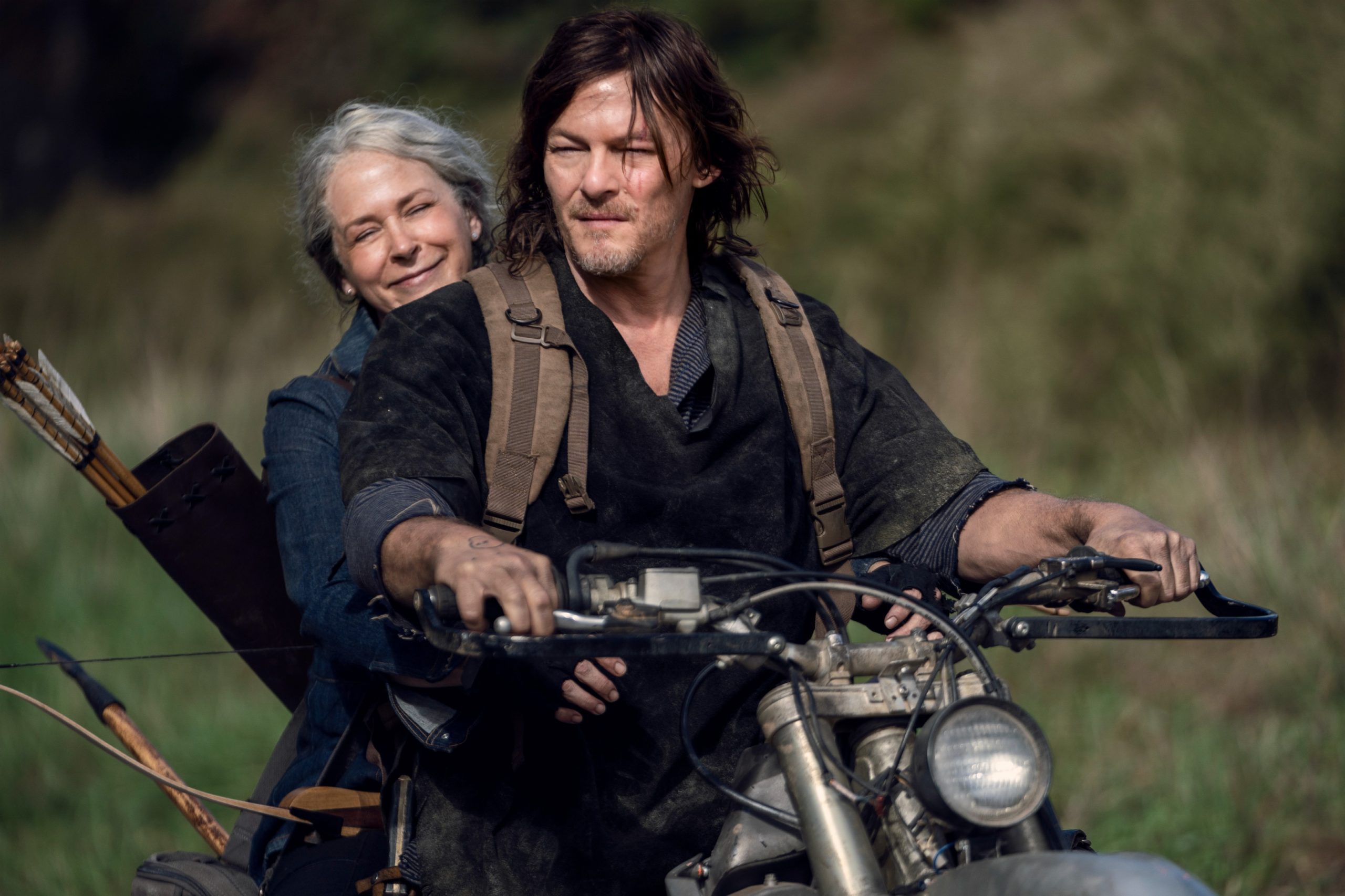 Melissa McBride and Norman Reedus in The Walking Dead