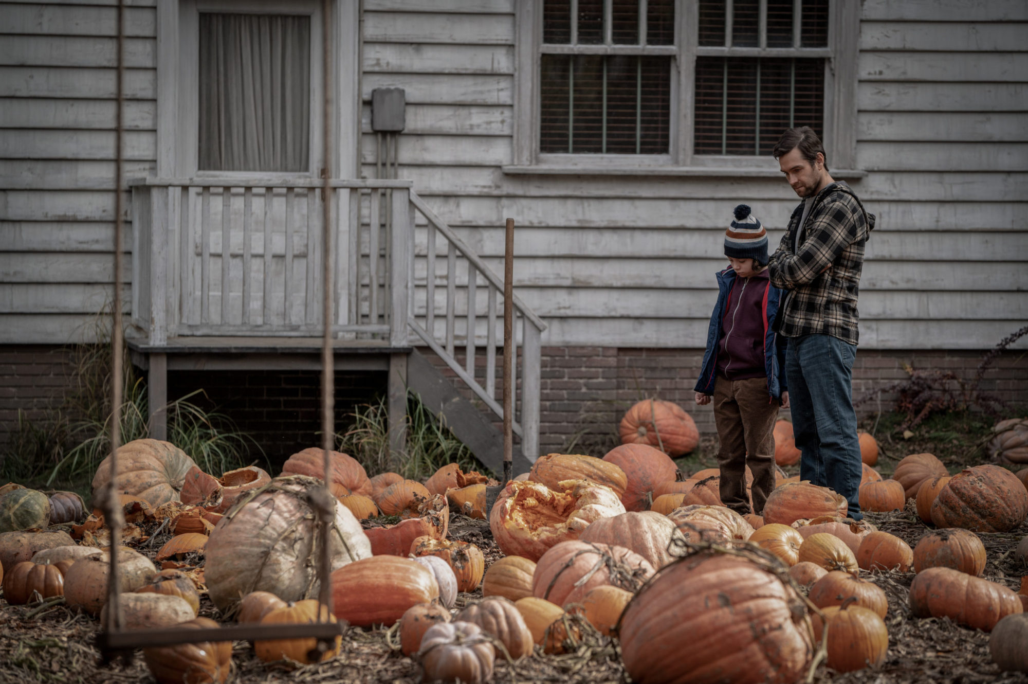 Hulu October - Cobweb rotting pumpkin patch