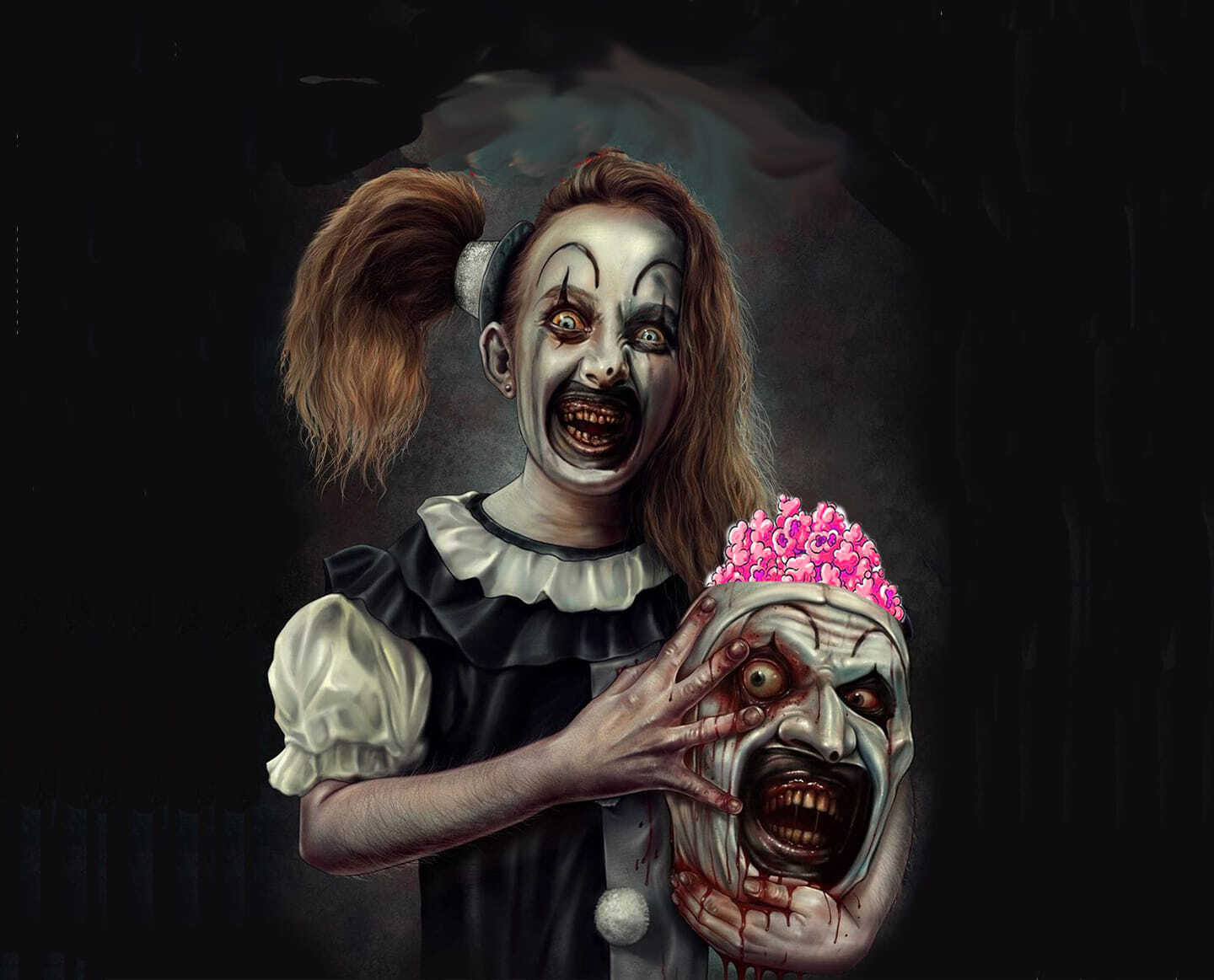 Terrifier Popcorn Bucket | Image Source: https://www.facebook.com/photo.php?fbid=773468094889486&set=p.773468094889486&type=3
