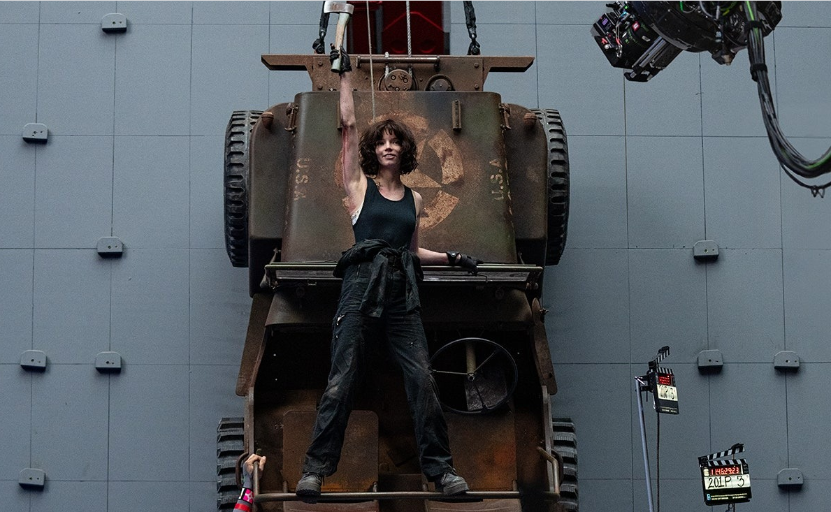 ‘The Gorge’ – Anya Taylor-Joy Wields an Axe in Behind the Scenes Photo from Scott Derrickson’s Movie