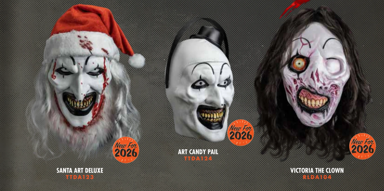 Trick or Treat Studios Releasing 'Terrifier 3' Masks Including