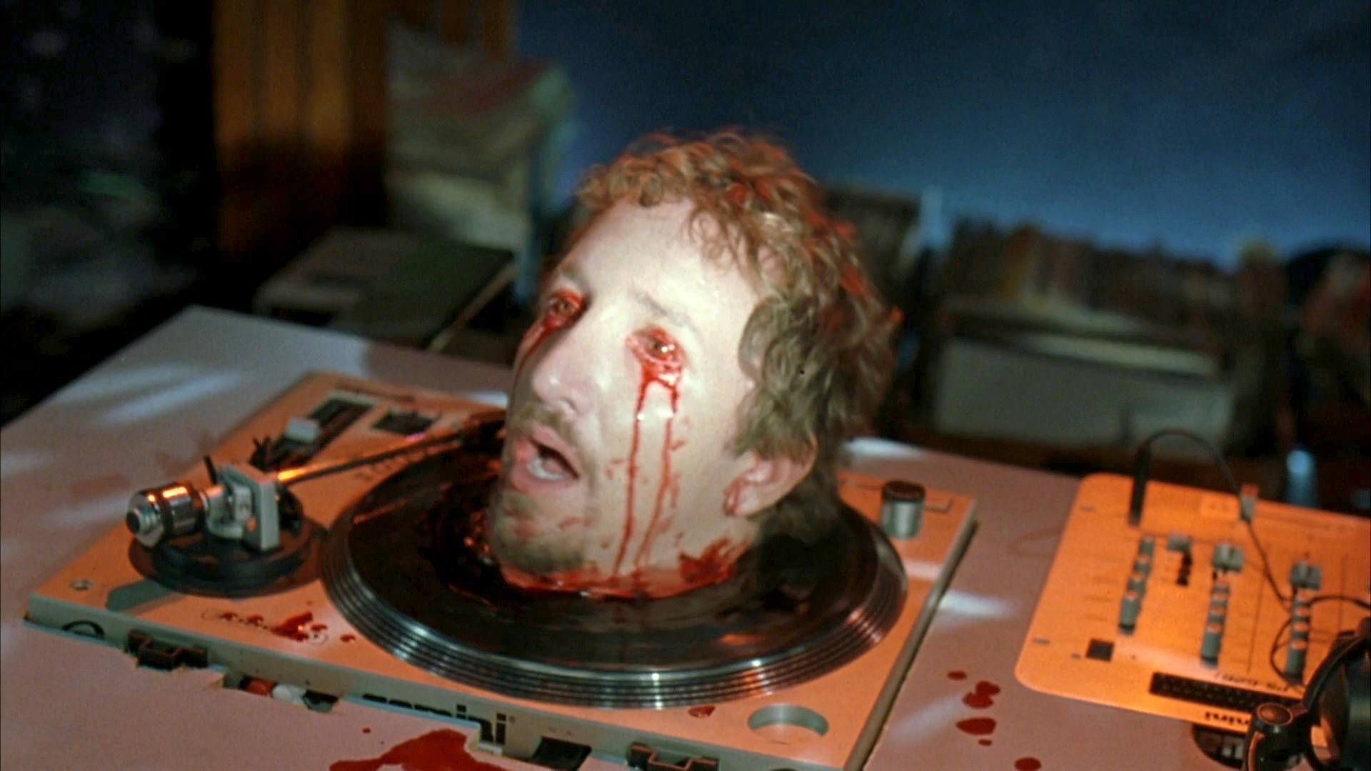 Broken Lizard's Slasher Comedy Club Dread serves up severed head on a platter in still