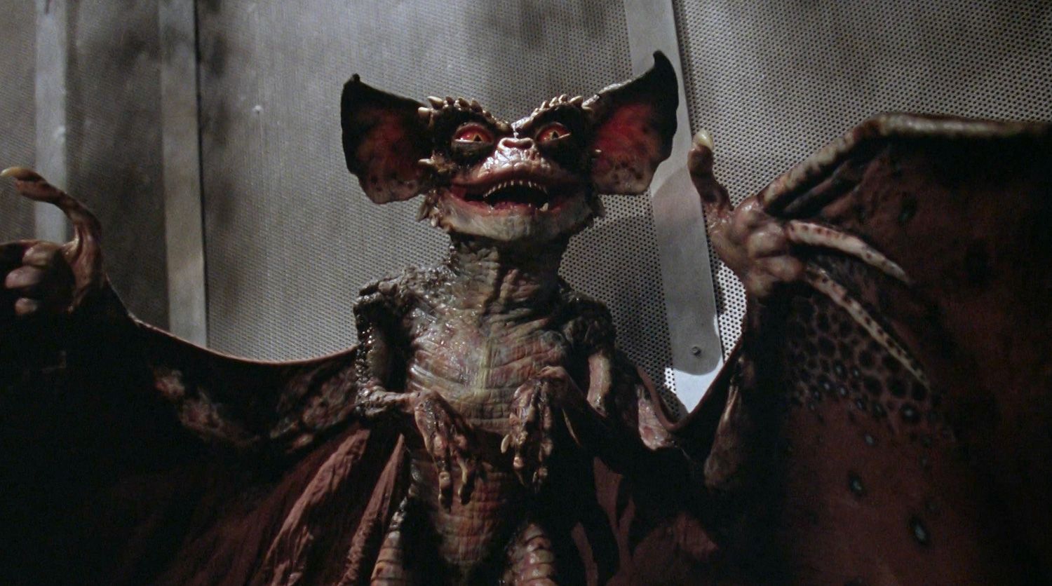 High-Rise Horror Movies - Gremlins 2 bat gremlin terrorizes NYC building