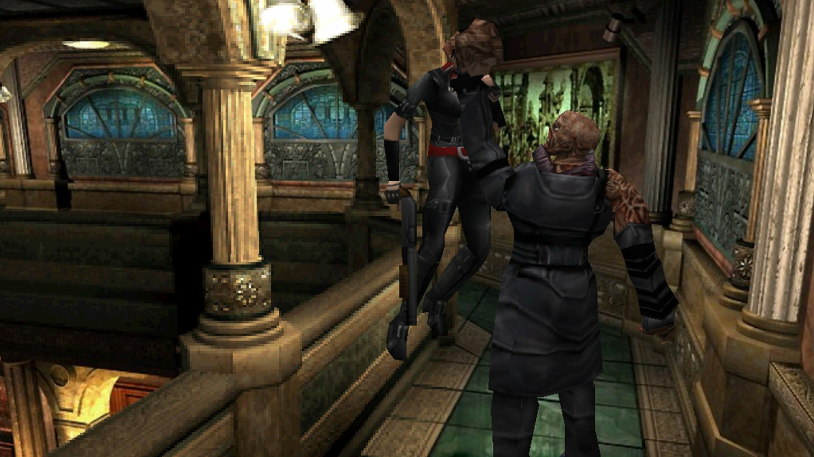Nemesis attacks in still from Resident Evil 3 - Resident Evil Steam games added