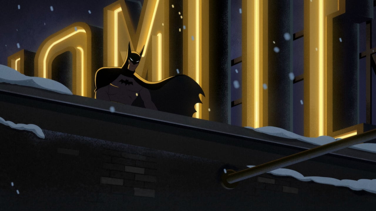 Batman watches from rooftop in Batman: Caped Crusader Season 2.